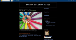 Desktop Screenshot of batmancoloring.blogspot.com