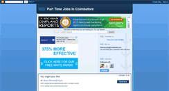 Desktop Screenshot of parttimejobscoimbatore.blogspot.com