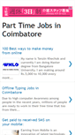 Mobile Screenshot of parttimejobscoimbatore.blogspot.com