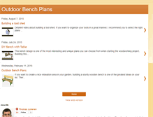 Tablet Screenshot of outdoorbenchplans.blogspot.com