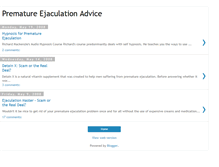 Tablet Screenshot of premature-ejaculation-advice.blogspot.com