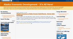 Desktop Screenshot of alaskaeconomicdevelopment.blogspot.com