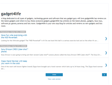 Tablet Screenshot of gadget4life.blogspot.com