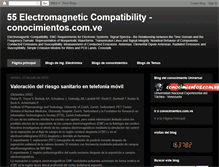 Tablet Screenshot of conocimientoselectrocompatibility.blogspot.com