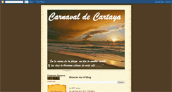 Desktop Screenshot of carnavaldecartaya.blogspot.com