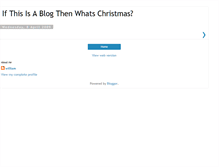 Tablet Screenshot of ifthisisablogthenwhatchristmas.blogspot.com