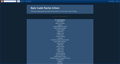 Desktop Screenshot of cadet-rachel.blogspot.com