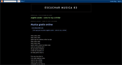 Desktop Screenshot of escucharmusica-83.blogspot.com