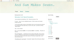 Desktop Screenshot of andsammakesseven.blogspot.com