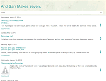 Tablet Screenshot of andsammakesseven.blogspot.com