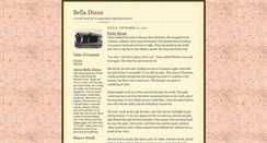 Desktop Screenshot of bella-diana.blogspot.com