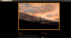 Desktop Screenshot of loquelavidamecuenta.blogspot.com