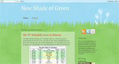 Desktop Screenshot of newshadeofgreen.blogspot.com