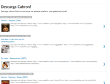 Tablet Screenshot of descargacabron.blogspot.com