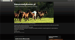 Desktop Screenshot of bieszczadykonno.blogspot.com