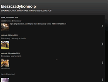 Tablet Screenshot of bieszczadykonno.blogspot.com