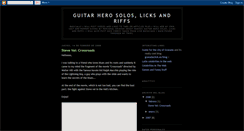 Desktop Screenshot of guitarherosolos.blogspot.com