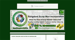Desktop Screenshot of bangalore-scrap.blogspot.com