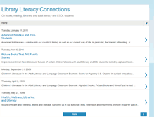 Tablet Screenshot of libraryliteracyconnections.blogspot.com