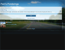 Tablet Screenshot of pamsponderings.blogspot.com