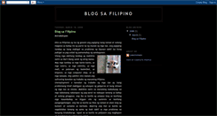 Desktop Screenshot of blogsafilipino.blogspot.com