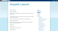 Desktop Screenshot of hospitallawsuit.blogspot.com