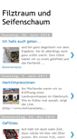 Mobile Screenshot of filztraumundseifenschaum.blogspot.com