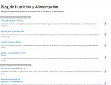 Tablet Screenshot of blogdenutricionyalimentacion.blogspot.com