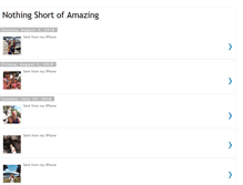Tablet Screenshot of nothing-short-of-amazing.blogspot.com