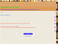 Tablet Screenshot of bankexampreviouspapers.blogspot.com