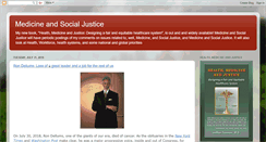 Desktop Screenshot of medicinesocialjustice.blogspot.com
