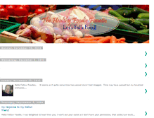 Tablet Screenshot of healthyfoodfanatic.blogspot.com