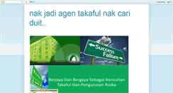 Desktop Screenshot of kerjayaagentakaful.blogspot.com