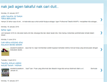 Tablet Screenshot of kerjayaagentakaful.blogspot.com