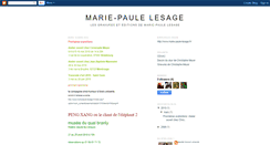 Desktop Screenshot of marie-paule-lesage.blogspot.com