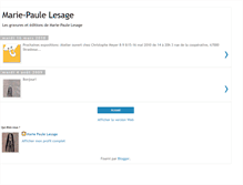 Tablet Screenshot of marie-paule-lesage.blogspot.com
