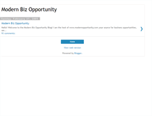 Tablet Screenshot of modernopportunity.blogspot.com