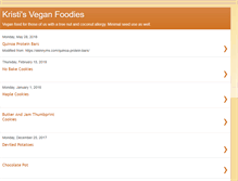 Tablet Screenshot of kristiveganfoodies.blogspot.com