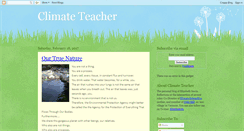 Desktop Screenshot of climateteacher.blogspot.com