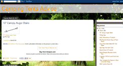 Desktop Screenshot of campingtentsadvice.blogspot.com