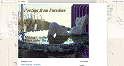 Desktop Screenshot of postingfromparadise.blogspot.com