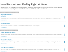 Tablet Screenshot of israelperspectives.blogspot.com