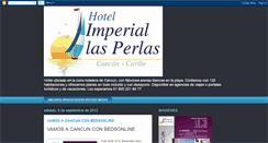 Desktop Screenshot of hotelimperiallasperlascancun.blogspot.com