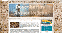 Desktop Screenshot of descobertasarqueologicas.blogspot.com