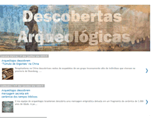 Tablet Screenshot of descobertasarqueologicas.blogspot.com