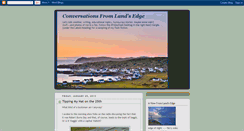 Desktop Screenshot of conversationsfromlandsedge.blogspot.com