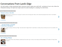 Tablet Screenshot of conversationsfromlandsedge.blogspot.com