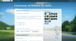 Desktop Screenshot of caminandodelamanodeje.blogspot.com