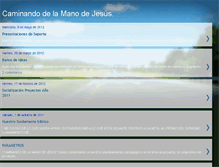 Tablet Screenshot of caminandodelamanodeje.blogspot.com