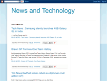 Tablet Screenshot of newsandtechnology.blogspot.com